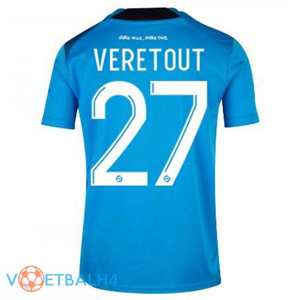 Olympique de Marseille (VERETOUT 27) voetbal jerseys derde blauw 2022-2023