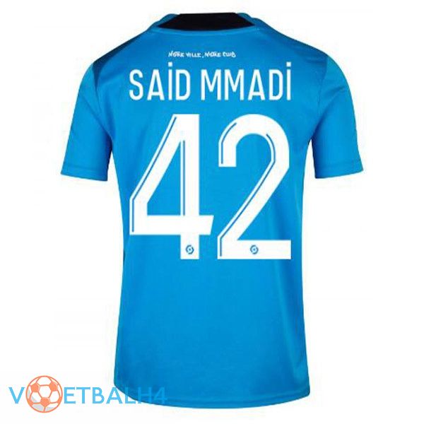 Olympique de Marseille (SAID MMADI 42) voetbal jerseys derde blauw 2022-2023