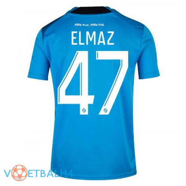 Olympique de Marseille (ELMAZ 47) voetbal jerseys derde blauw 2022-2023