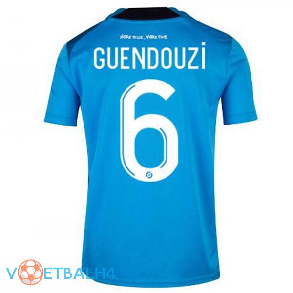 Olympique de Marseille (GUENDOUZI 6) voetbal jerseys derde blauw 2022-2023