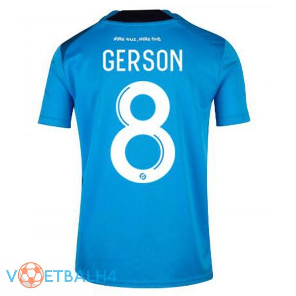 Olympique de Marseille (GERSON 8) voetbal jerseys derde blauw 2022-2023