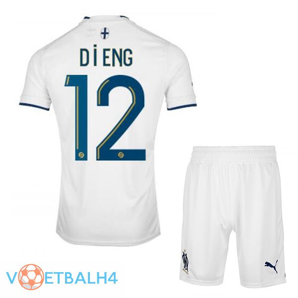 Olympique de Marseille (DIENG 12) kinderen voetbal jerseys thuis wit 2022-2023