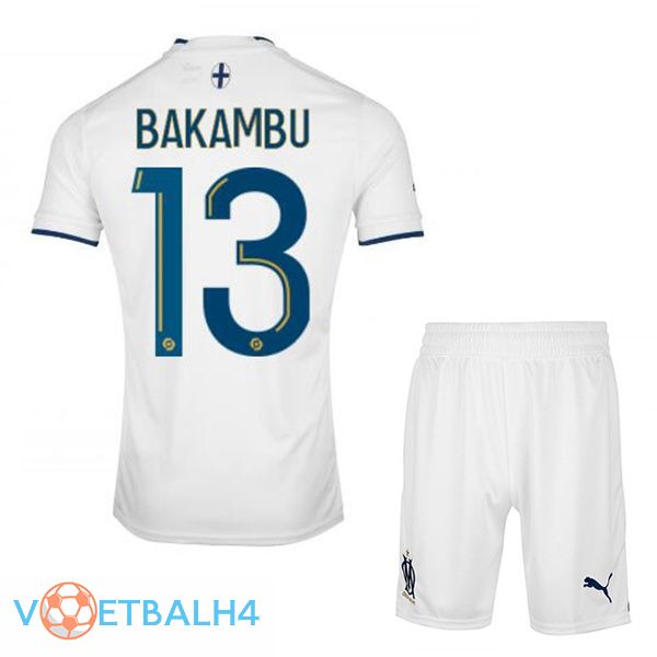 Olympique de Marseille (BAKAMBU 13) kinderen voetbal jerseys thuis wit 2022-2023