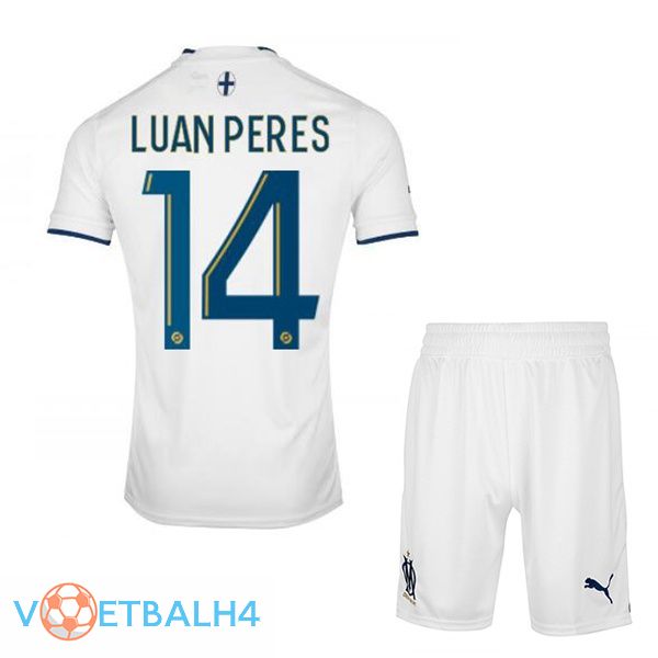 Olympique de Marseille (LUAN PERES 14) kinderen voetbal jerseys thuis wit 2022-2023