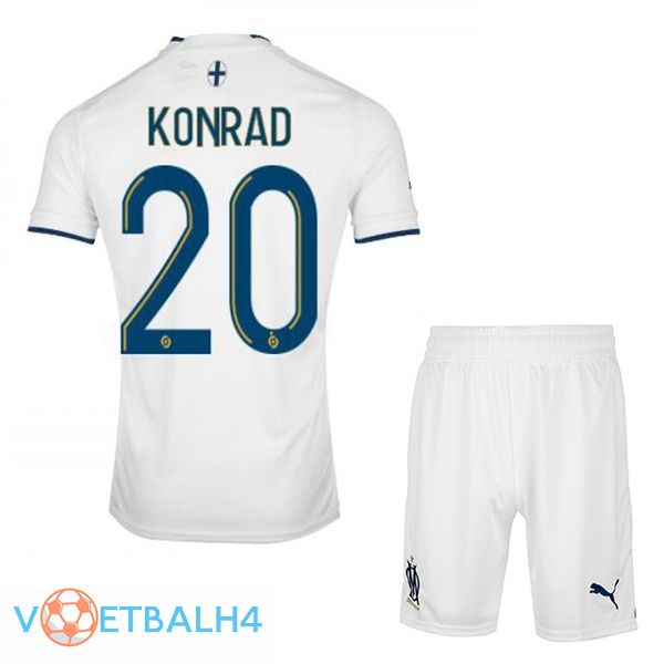 Olympique de Marseille (KONRAD 20) kinderen voetbal jerseys thuis wit 2022-2023