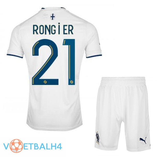 Olympique de Marseille (RONGIER 21) kinderen voetbal jerseys thuis wit 2022-2023