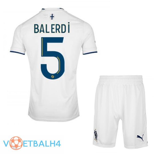 Olympique de Marseille (BALERDI 5) kinderen voetbal jerseys thuis wit 2022-2023