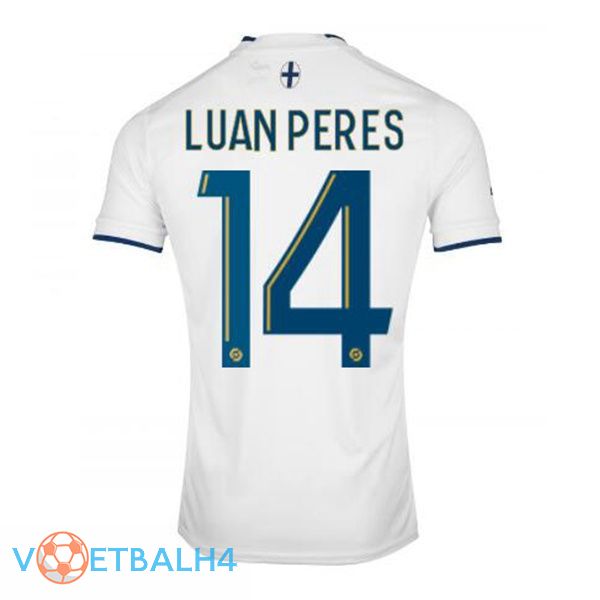 Olympique de Marseille (LUAN PERES 14) voetbal jerseys thuis wit 2022-2023