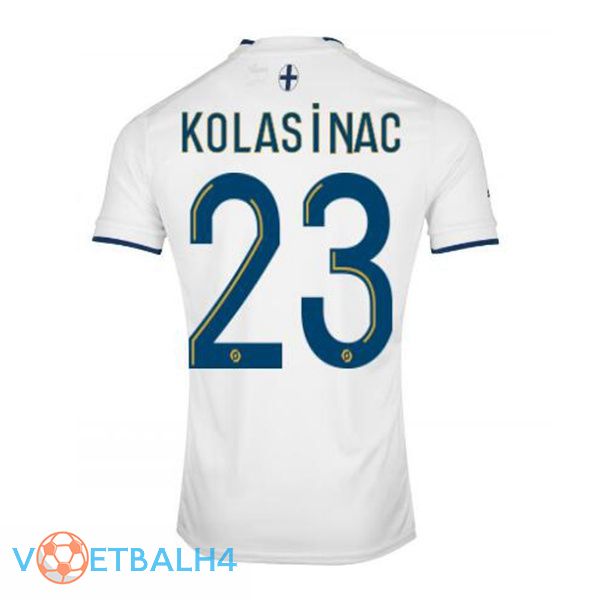 Olympique de Marseille (KOLASINAC 23) voetbal jerseys thuis wit 2022-2023