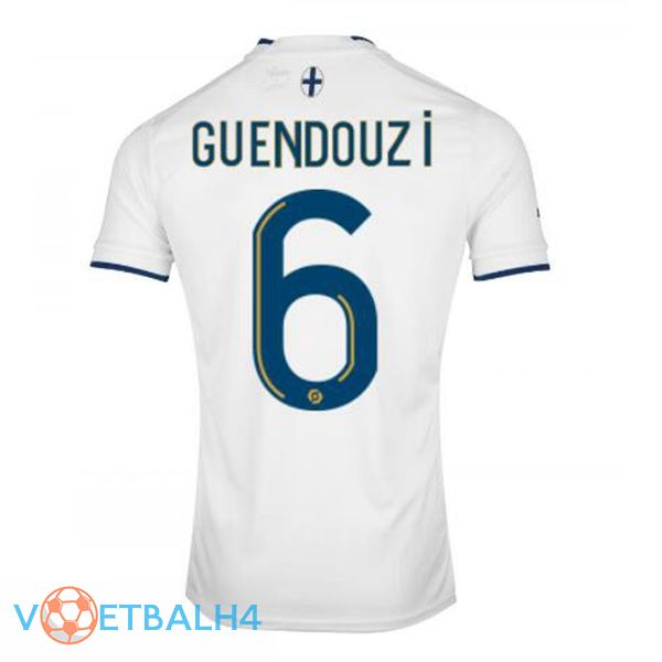 Olympique de Marseille (GUENDOUZI 6) voetbal jerseys thuis wit 2022-2023