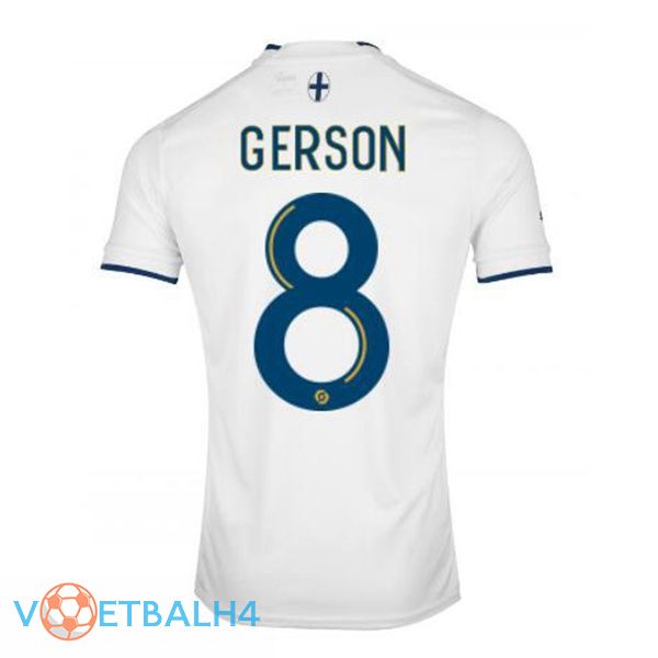 Olympique de Marseille (GERSON 8) voetbal jerseys thuis wit 2022-2023