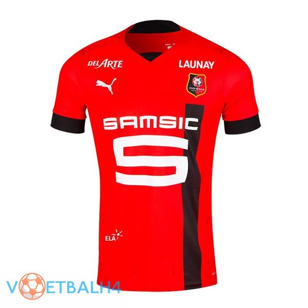 Stade Rennais voetbal jerseys thuis rood 2022-2023