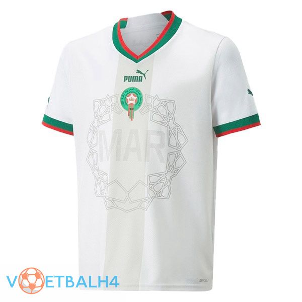 Morocco voetbal jerseys uit wit 2022-2023