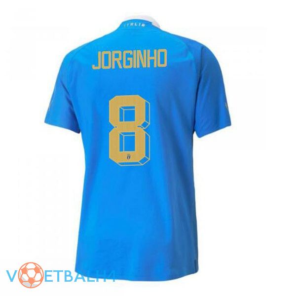 Italië（Jorginho 8）voetbal jersey thuis blauw 2022/2023