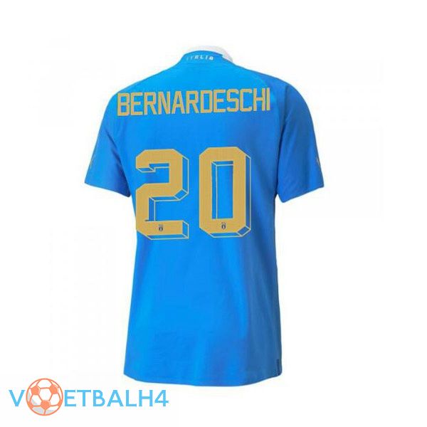 Italië（Bernardeschi 20）voetbal jersey thuis blauw 2022/2023