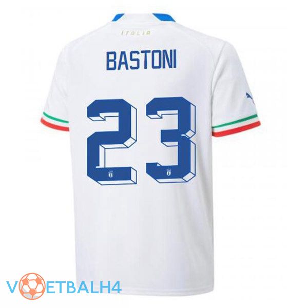 Italië (Bastoni 23) voetbal jerseys uit wit 2022-2023