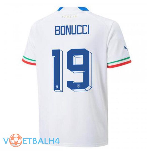 Italië (Bonucci 19) voetbal jerseys uit wit 2022-2023