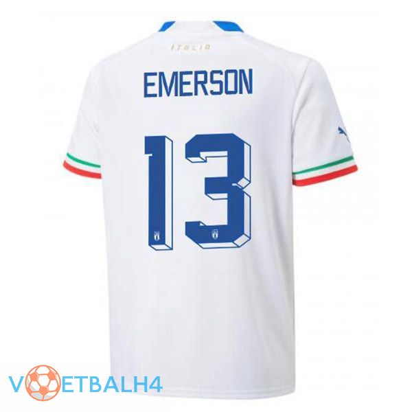 Italië (Emerson 13) voetbal jerseys uit wit 2022-2023