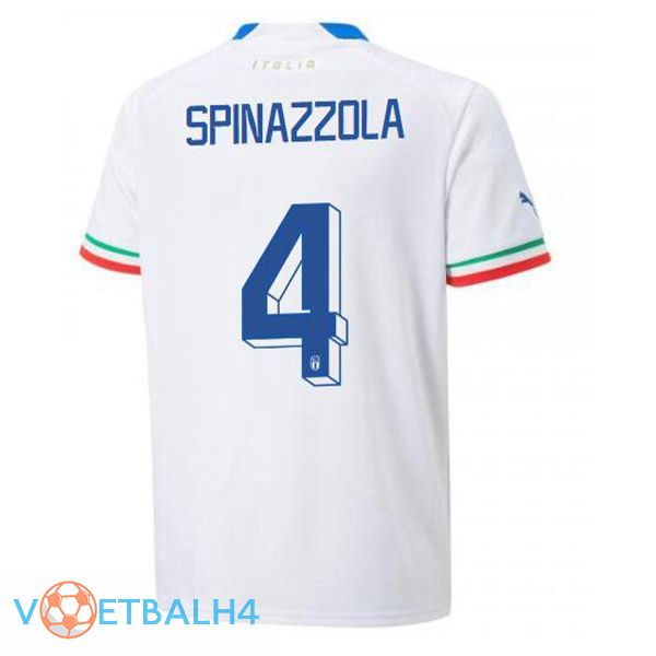 Italië (Spinazzola 4) voetbal jerseys uit wit 2022-2023