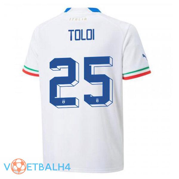 Italië (Toloi 25) voetbal jerseys uit wit 2022-2023