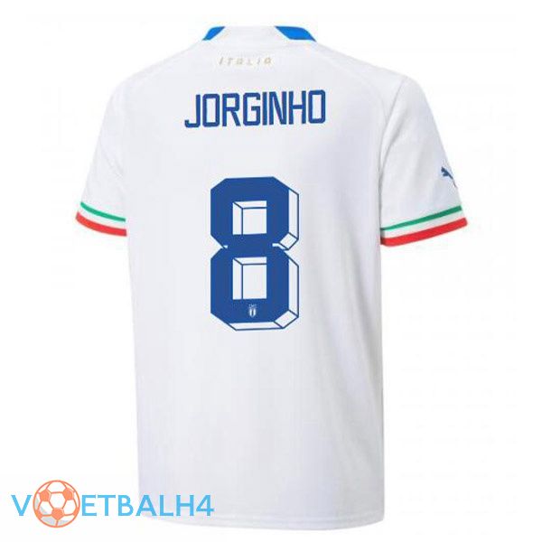 Italië (Jorginho 8) voetbal jerseys uit wit 2022-2023