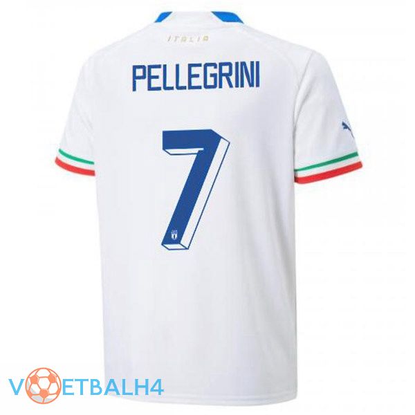 Italië (Pellegrini 7) voetbal jerseys uit wit 2022-2023