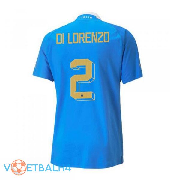 Italië（Di Lorenzo 2）voetbal jersey thuis blauw 2022/2023