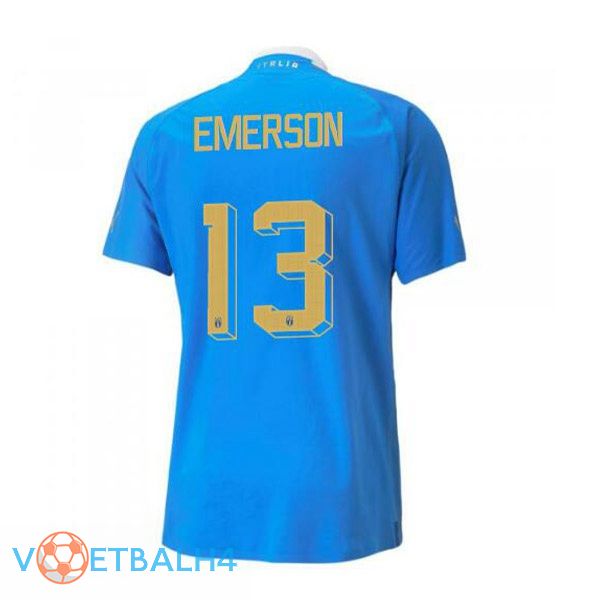 Italië（Emerson 13）voetbal jersey thuis blauw 2022/2023