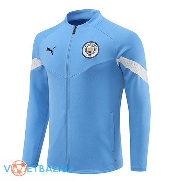 Manchester City trainingsjack blauw 2022-2023