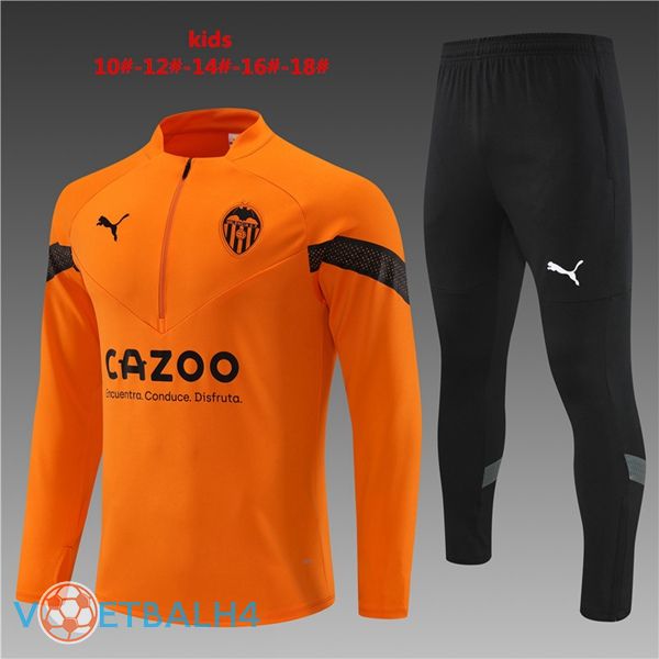 Valencia CF kinderen trainingspak oranje 2022/2023