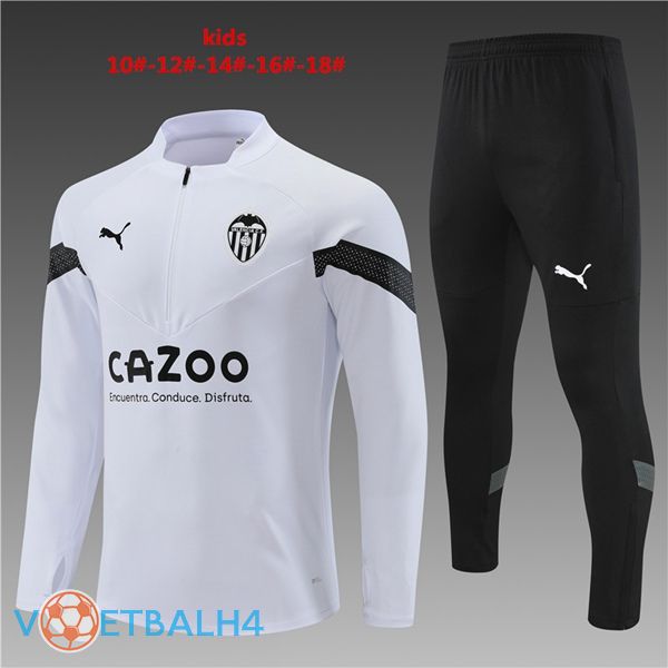 Valencia CF kinderen trainingspak wit 2022/2023