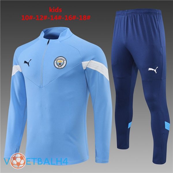 Manchester City kinderen trainingspak blauw 2022/2023