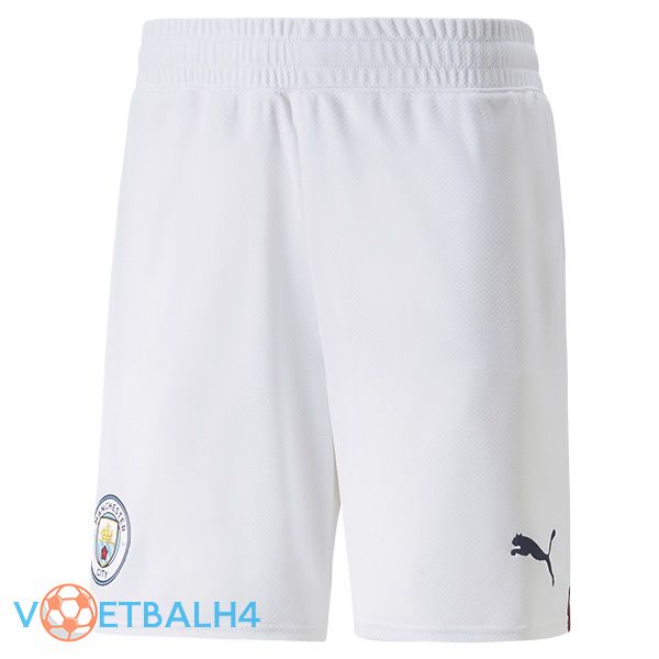 Manchester City voetbal korte broek thuis blauw 2022/2023