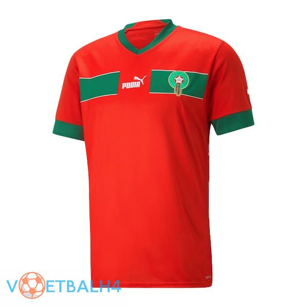 Morocco jersey thuis rood wereldbeker 2022