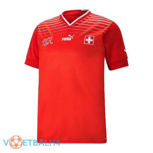 Switzerland jersey thuis rood wereldbeker 2022