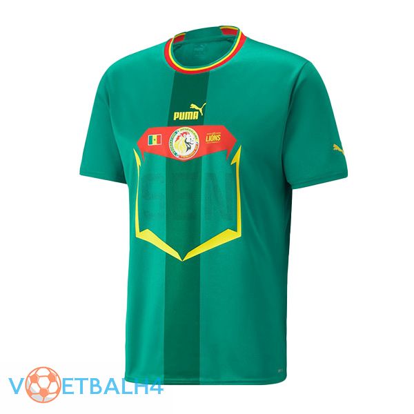 Senegal voetbal jerseys uit groente wereldbeker 2022