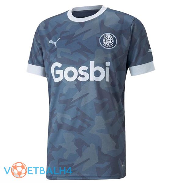 FC Girona voetbal jerseys derde blauw grijs 2022-2023