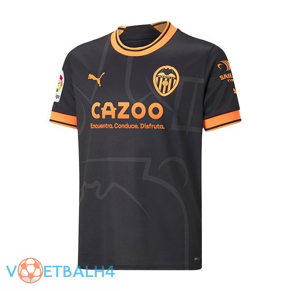 Valencia CF voetbal jersey uit zwart 2022/2023