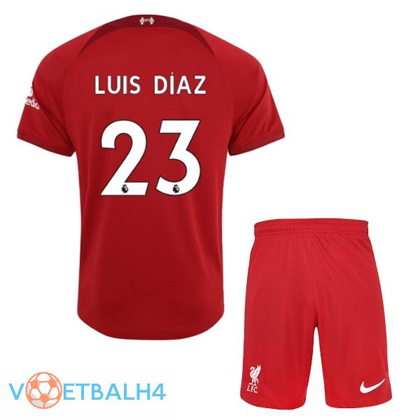 FC Liverpool (LUIS DÍAZ 23) jersey thuis kinderen rood 2022/2023