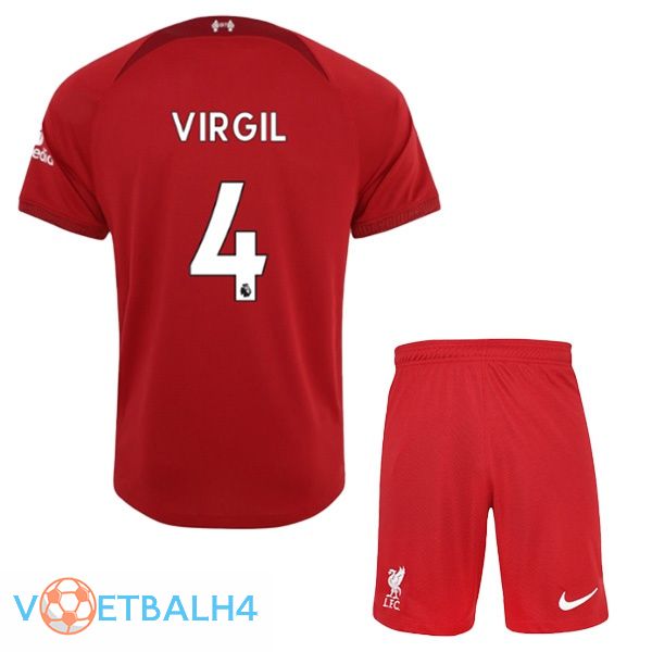 FC Liverpool (VIRGIL 4) jersey thuis kinderen rood 2022/2023