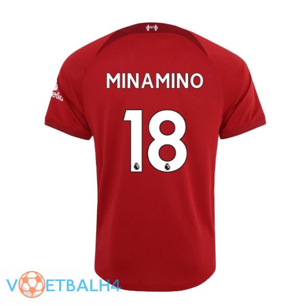 FC Liverpool (MINAMINO 18) jersey thuis rood 2022/2023