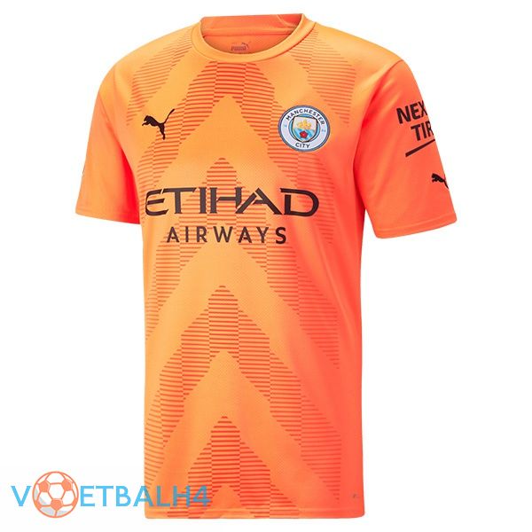 Manchester City jersey doelman oranje 2022/2023