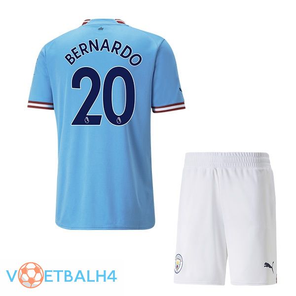 Manchester City (Bernardo Silva 20) jersey kinderen thuis blauw 2022/2023