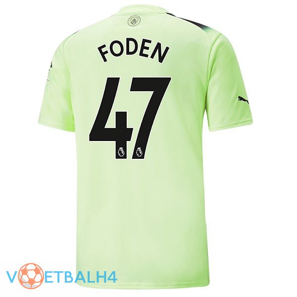 Manchester City (Phil Foden 47) voetbal jerseys derde groente zwart 2022-2023