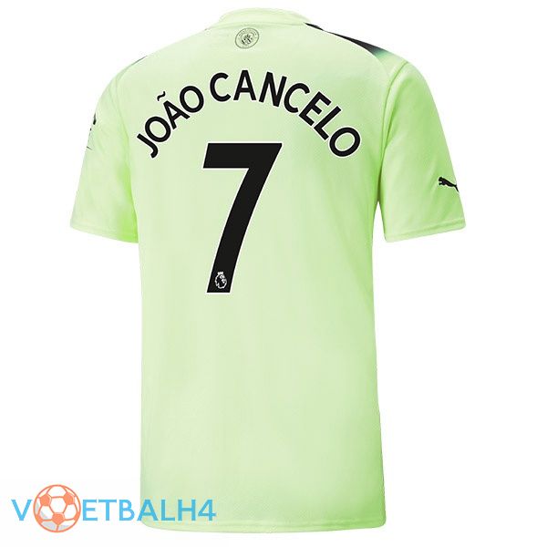 Manchester City (João Cancelo7) voetbal jerseys derde groente zwart 2022-2023