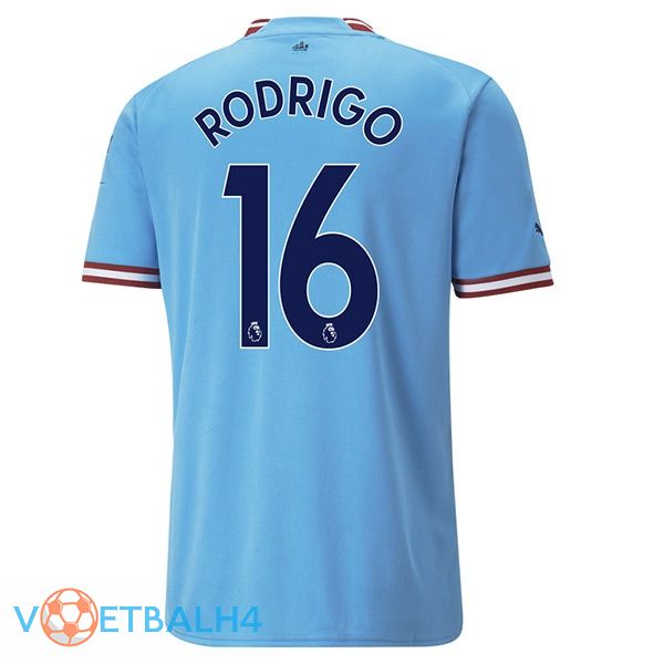 Manchester City (Rodrigo 16) jersey thuis blauw 2022/2023