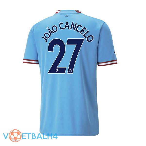 Manchester City (João Cancelo 27) jersey thuis blauw 2022/2023