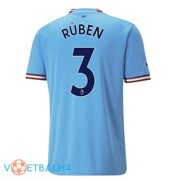 Manchester City (Ruben Dias 3) jersey thuis blauw 2022/2023