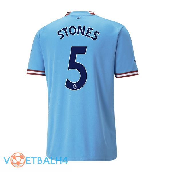 Manchester City (John Stones 5) jersey thuis blauw 2022/2023