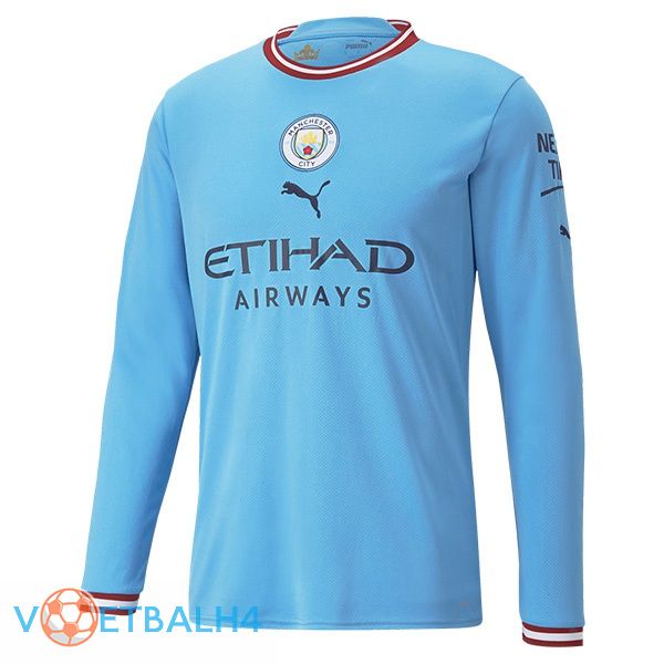 Manchester City jersey thuis lange mouwblauw 2022/2023